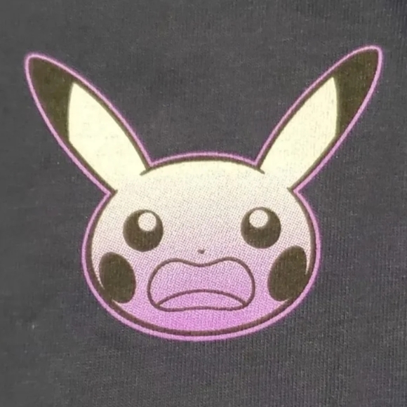 Pokemon Center Startled Pikachu Navy Relaxed Fit Tshirt Size Large Mens - Picture 3 of 3